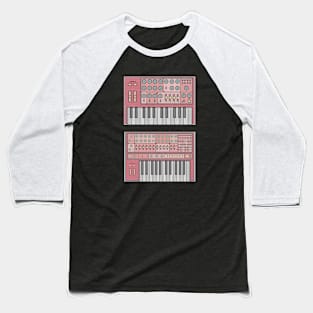 Red Classic Synthesizer Baseball T-Shirt